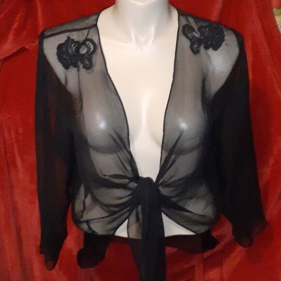 Vintage Victoria's Secret‎ Gold Label Sheer Robe M - Picture 1 of 6